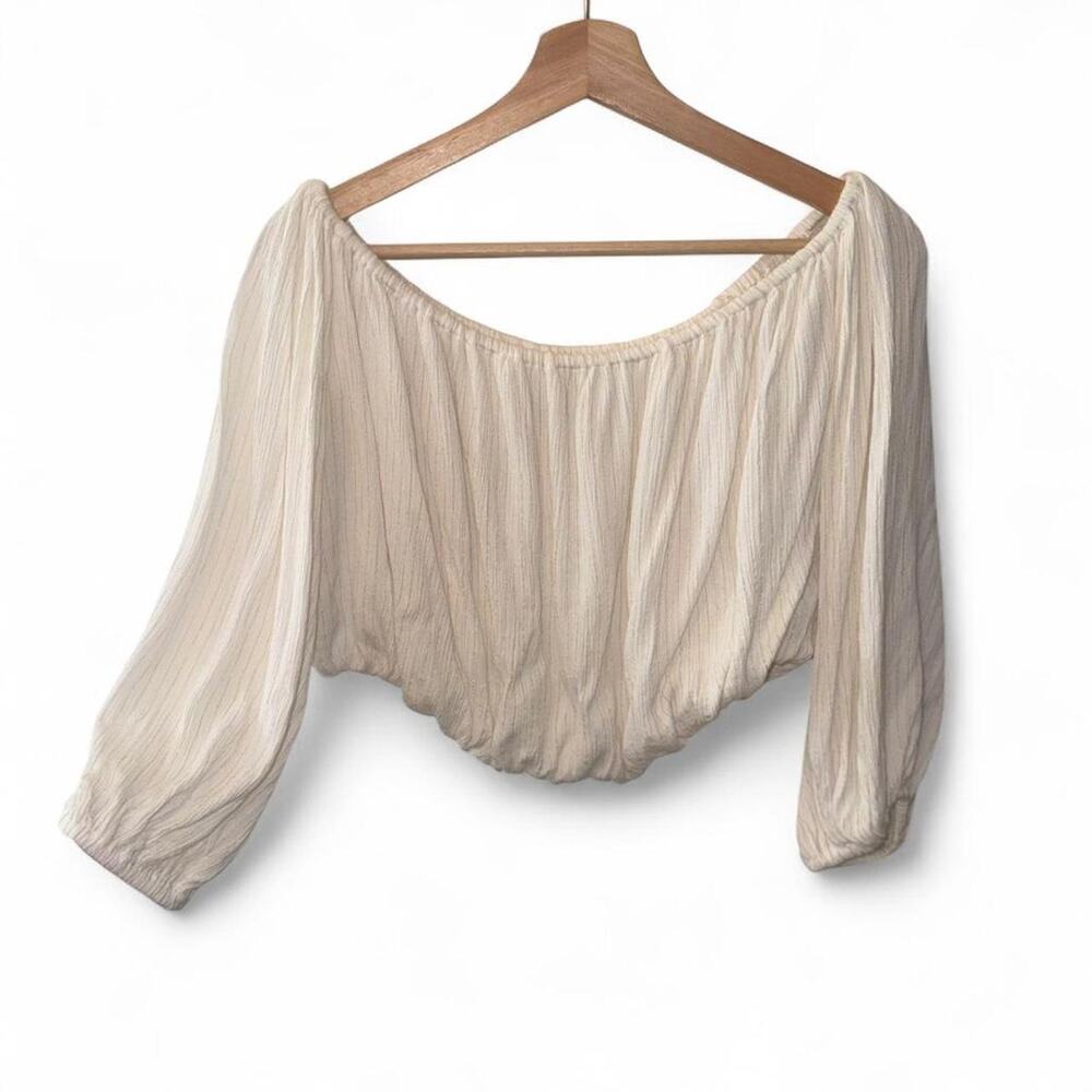 Willow Off Shoulder Crop Top Size M Cottagecore Renaissance Faire Piratecore